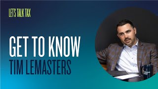 Get to know Tim LeMasters [upl. by Nairrad672]