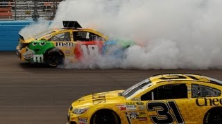 Kyle Busch spin out at 2013 Phoenix NASCAR race [upl. by Gaillard200]