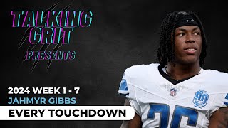 Jahmyr Gibbs Every TD Weeks 17  Detroit Lions Highlights [upl. by Ellevehs]