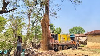 Borewell Drilling  20 Hp Motor 110 Feet Deep boring With Coconut water checking Method  Borewells [upl. by Mandeville]