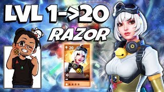 Unlock RAZOR  Level 1 to 20 in Battle Breakers  Full Gameplay [upl. by Cantone]