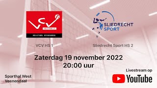 VCV HS 1 vs Sliedrecht Sport HS 2 Volleybal Topdivisie Heren [upl. by Drummond426]