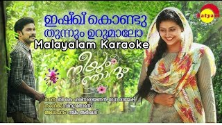 Ishq Kondu  Neeyum Njanum  Malayalam Karaoke  Abdul Jaleel P [upl. by Sisson708]