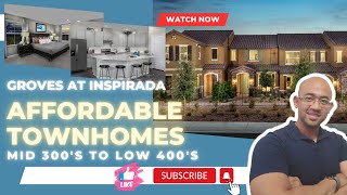 Las Vegas Real Estate  AFFORDABLE NEW TOWNHOMES  KB HOMES  MID 300s LOW 400s New Build Homes [upl. by Darcie376]