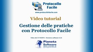 Gestione delle pratiche in Protocollo Facile [upl. by Helas]