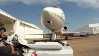 Towing a Gulfstream 550 [upl. by Jr]