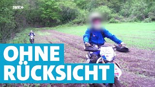 Trotz Verboten Motocrossfahrer rasen durch den Wald bei Thalfang [upl. by Sandberg839]