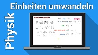 Umwandeln von Einheiten  Physik  Größen Einheiten und Dimensionen [upl. by Adah]