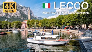 ItalyLecco Walking Tour  Alpine Town of the Year and Lake Como Wandering 4K 60FPS [upl. by Nosnej]