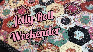 JELLY ROLL WEEKENDER HexiCookies  A delicious quilt With the Double Triangle Ruler by LORI HOLT [upl. by Aliac]