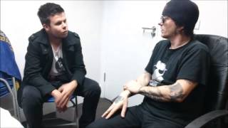 All About The Rock TV  Interview with Rachel Bolan from Skid Row  Rock City Nottingham 2013 [upl. by Htenaj]