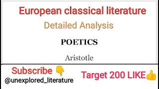 Poetics by Aristotle Detailed analysis and themes in Hindi [upl. by Amri]