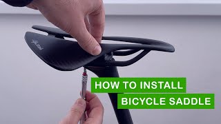 How to Install or Replace a Bicycle Saddle  Alpitude Gardena Saddle [upl. by Jeffcott]