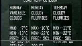 The Weather Network Timmins Sat Nov 30 1991 all day event [upl. by Anitsugua981]