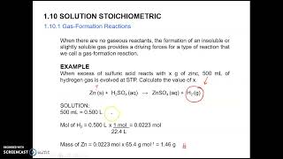 PRERECORDED CHM092 2021 TOPIC 1 W3 110 Solution Stoichiometric [upl. by Ecirtap]