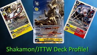 Digimon TCG ShakamonJTTW Bt16EX6 Deck Profile [upl. by Francklyn]