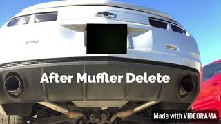 2010 Camaro RS V6 Muffler Delete Sounds Great [upl. by Rodmun]