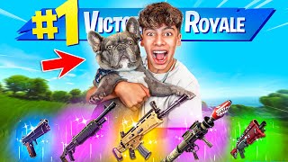 Letting my PUPPY Pick my LOOT in Fortnite [upl. by Airec]