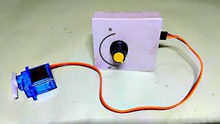 Servo motor controller circuit Using 555 Timer IC  Servo Tester Module  with pvc pipe [upl. by Otter]