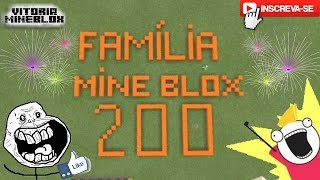 ESPECIAL 200 INSCRITOS  Vitória MineBlox [upl. by Zarihs]