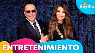 Aseguran que Thalía y Tommy Mottola se habrán separado por infidelidad  Hoy Día  Telemundo [upl. by Noonberg]