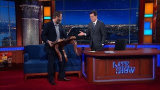 Nick Offerman Built A Table For The Late Show [upl. by Eitra476]