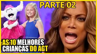 As 10 melhores Crianças que Ganharam o quotBOTÕES DE OUROquot no Americas Got Talent Parte 2 [upl. by Assina]