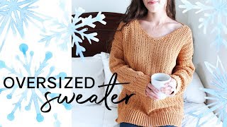 How to Crochet an Oversized Sweater [upl. by Arayt]