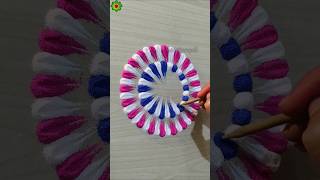 Rangoli designs for diwali simple and easy rangolidesign diwalirangoli shorts [upl. by Schweiker73]