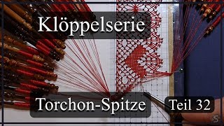 Klöppelserie  Torchon Rahmen  Teil 32 [upl. by Jobey]