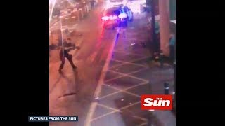 New footage emerges of London Bridge attack [upl. by Eidnam11]