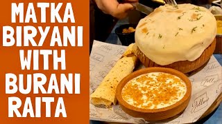 Matka Biryani and Burani Raita shorts biryani boondi yummy streetfood papad vegfoodrecipes [upl. by Anbul]