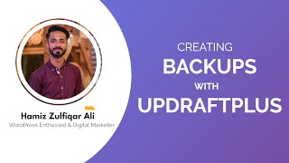 How to create backup using UpdraftPlus Backup PluginURDUHINDI [upl. by Dyann]