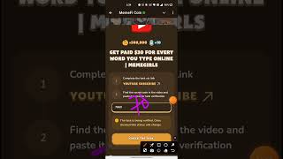 GET PAID 30 FOR EVERY WORD YOU TYPE ONLINE MEMEGIRLS  Memefi New Video Code [upl. by Purvis]