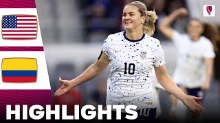 United States vs Colombia  Highlights  Concacaf W Gold Cup Womens Quarter Final 03032024 [upl. by Gilbertine]