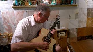 Classical Instructor trying my falcate braced steel string guitar [upl. by Selry745]