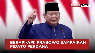 FULL Pidato Perdana Presiden RI Ke8 Prabowo Subianto  Beritasatu [upl. by Tini134]