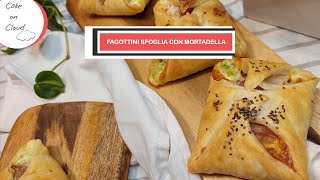 Fagottini di sfoglia con mortadella e piselli [upl. by Nhoj]