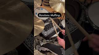 Bandana Muffling snaredrum drumsound drumstudio strajkstudios [upl. by Hubble]