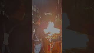 Special cooking big fire show 🔥😱 shorts food cooking [upl. by Lazes]