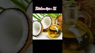 Kitchen tips  21Coconut oil storage tips tips tipsandtricks kitchentips cookingtips coconut [upl. by Durwyn]