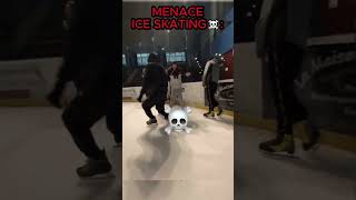 Normal ice skating vs Menace ice skating trollface edit troll [upl. by Hamlin]