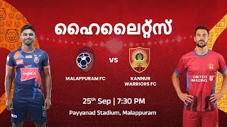 Match 11 Malappuram FC v Kannur Warriors FC  Malayalam Highlights  Super League Kerala 2024 [upl. by Nam392]