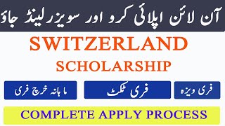 Switzerland Government Scholarship  Application Process  Swiss Excellence Scholarship [upl. by Enoob]