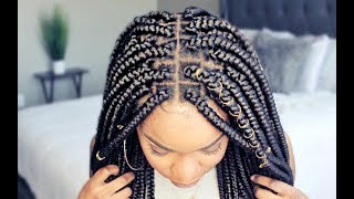 OMG Look At This Wig Yall  SoWigs Box Braided Wig [upl. by Lertnom]