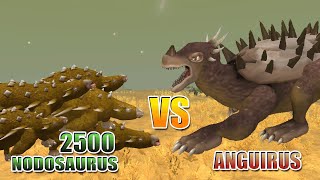 2500 Nodosaurus vs Anguirus  Dino Army vs Kaiju S1E8  SPORE [upl. by Aika862]