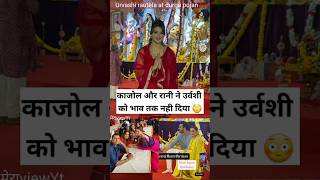 Urvashi Rautela at Kajol nd Ranis Durga Pujan [upl. by Nacim]