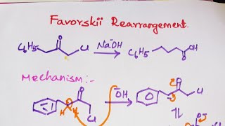 favorskii rearrangement reaction in Tamil [upl. by Accire]