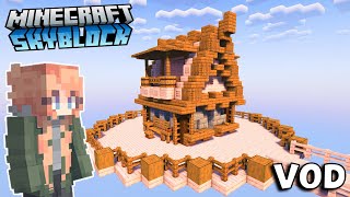 Resource Collecting in Minecraft Skyblock  VOD [upl. by Kcirdor]