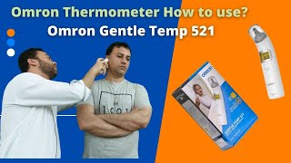 Omron thermometer how to use  Omron Gentle Temp 521 [upl. by Delphina]